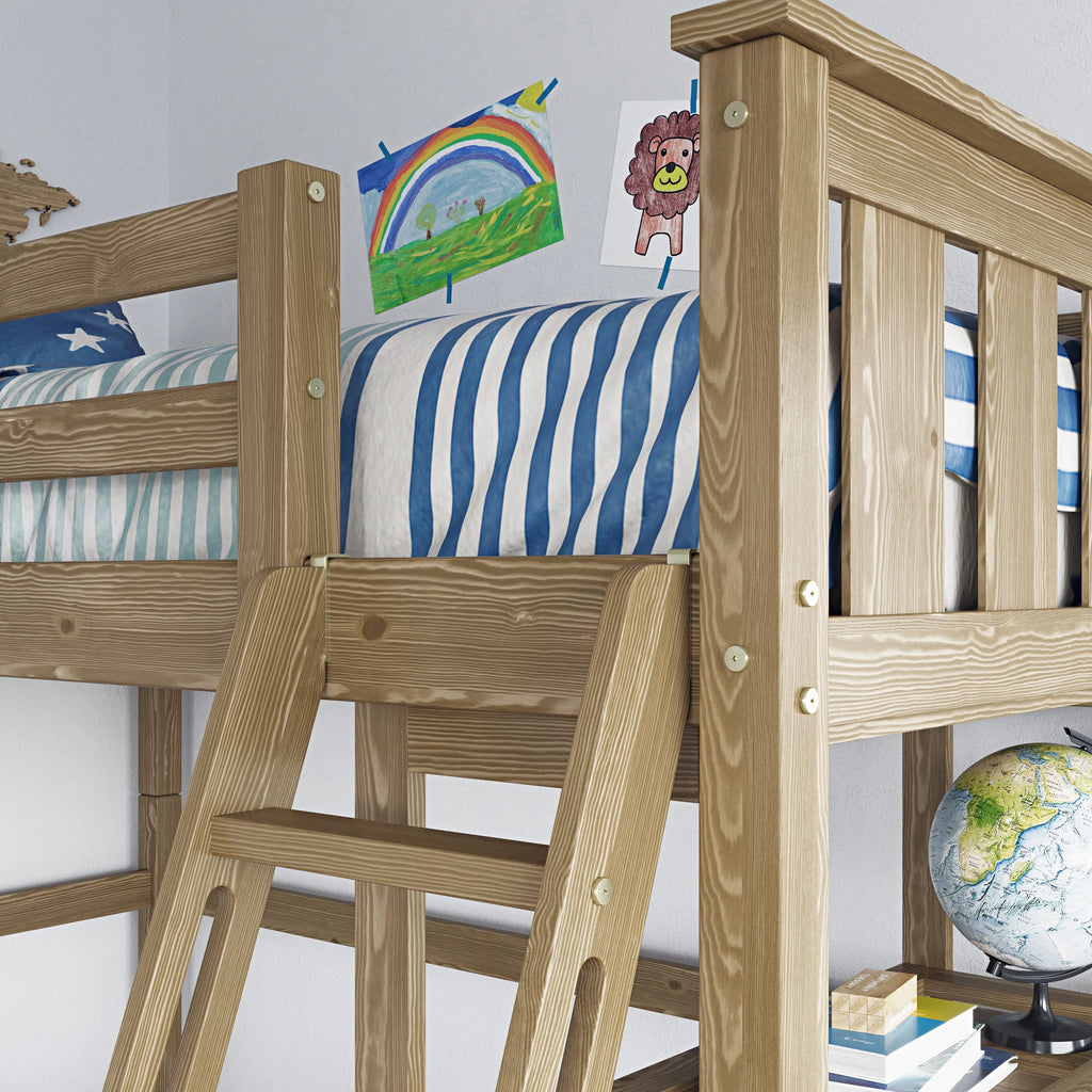 Twin Loft Bed Espresso S452