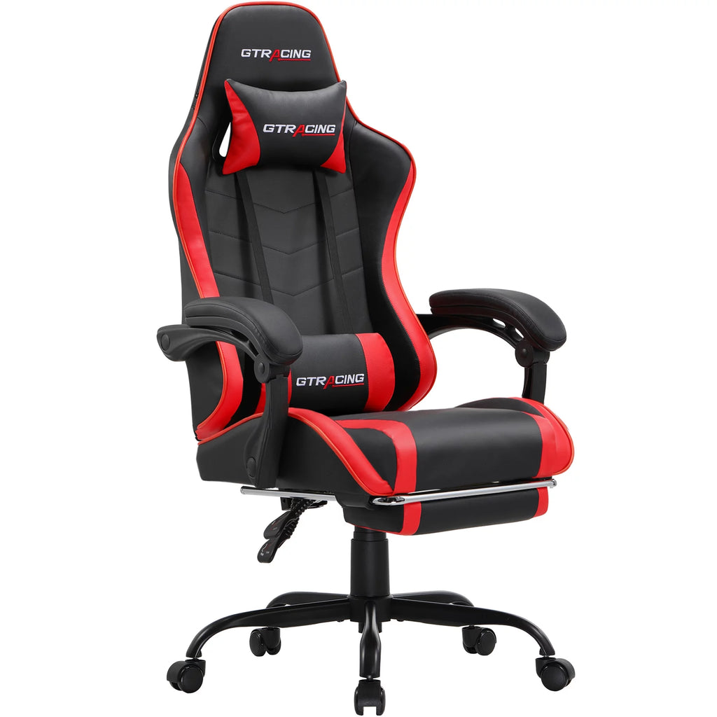 Blue Gaming Chair with Footrest C5731