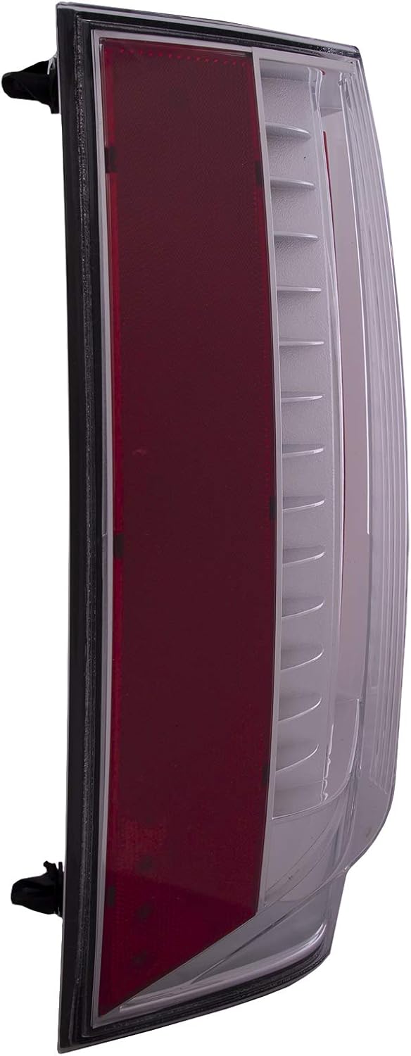 Tail Lights Set 2Pcs Clear Lens Chrome Bezel Left Right Pair H689