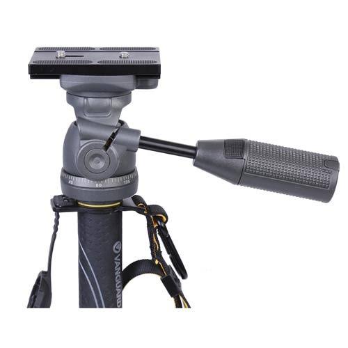 Aluminum Monopod with 2-Way Pan Head, 8.8 lbs Capacity, 64 inch Height, Black/Gray O8018