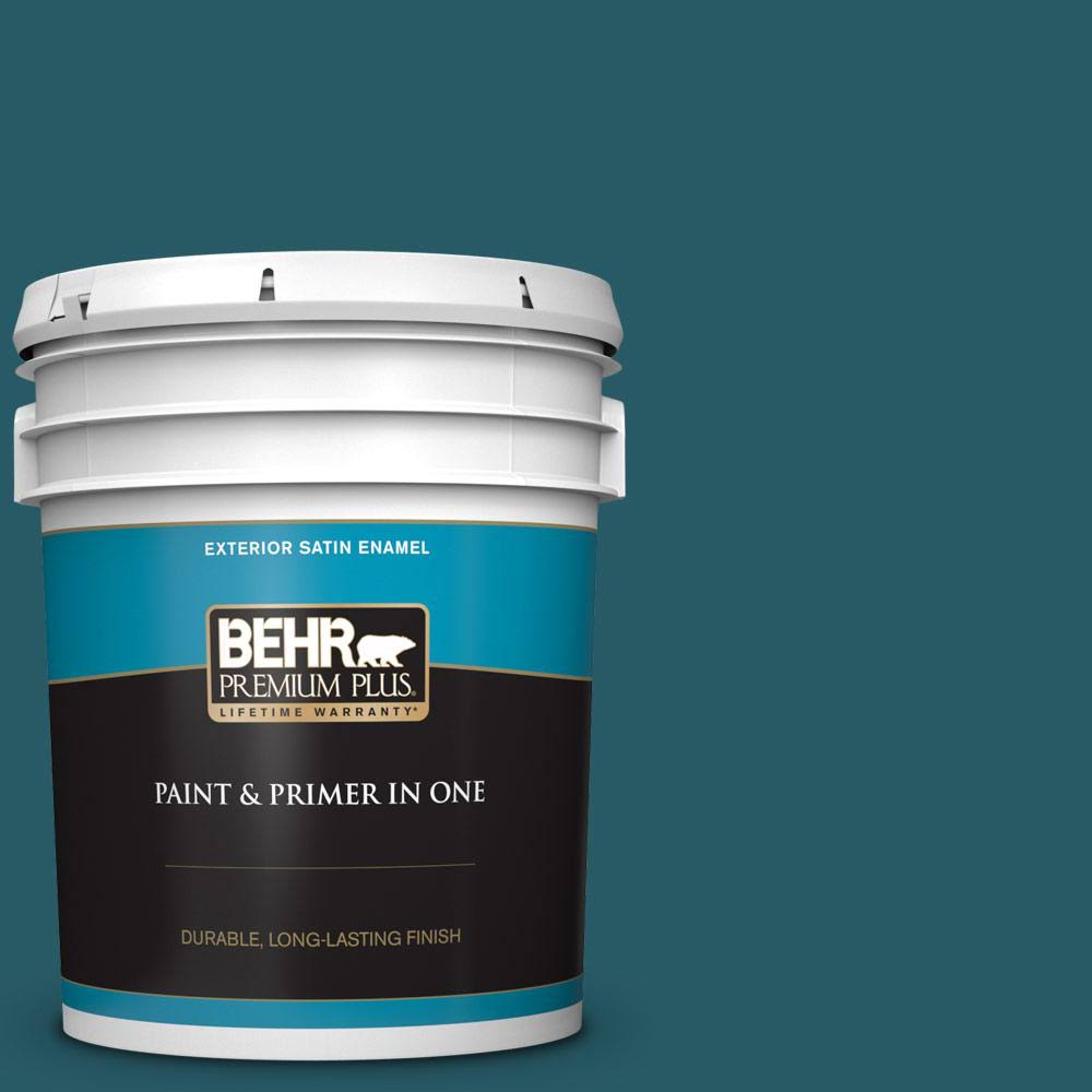 5 gal. Satin Enamel Exterior Paint and Primer in One P1616