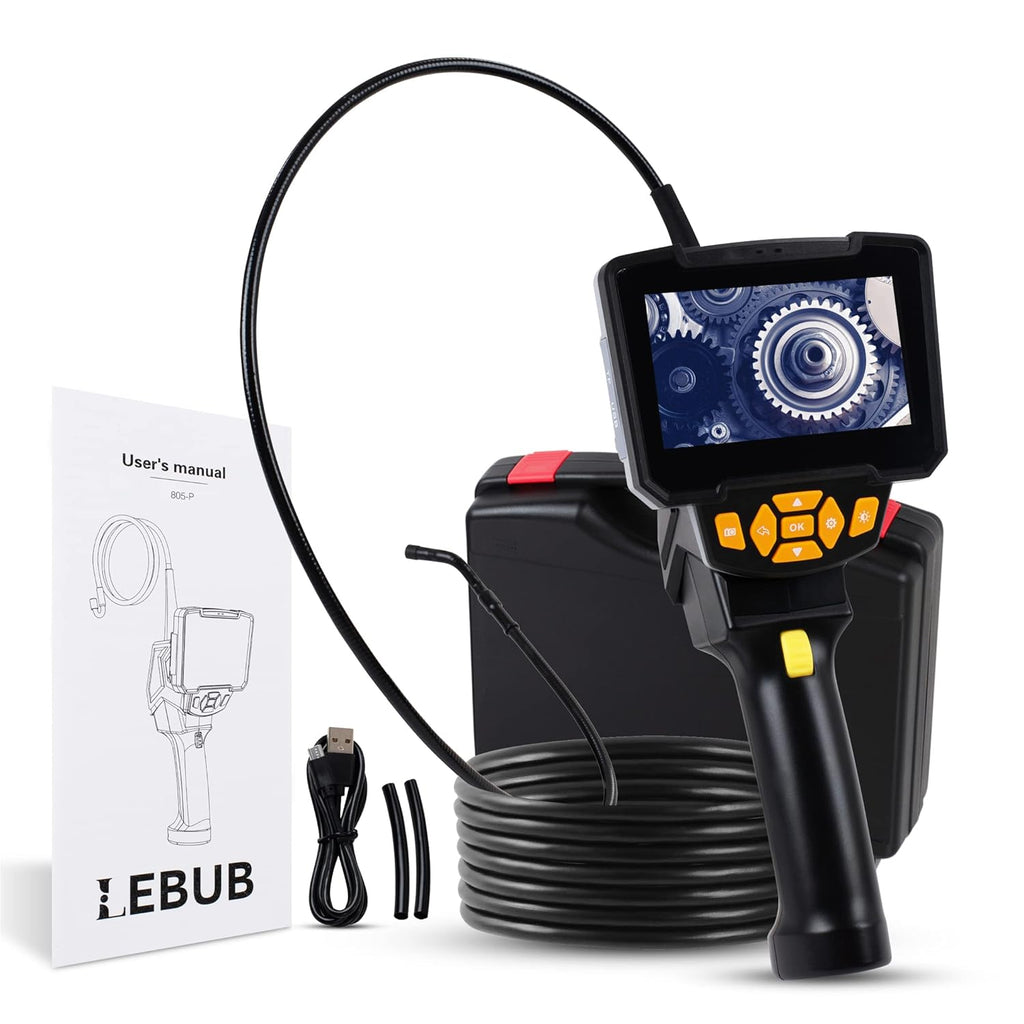 Waterproof Borescope Inspection Camera with 4.3-Inch LCD Screen F66656