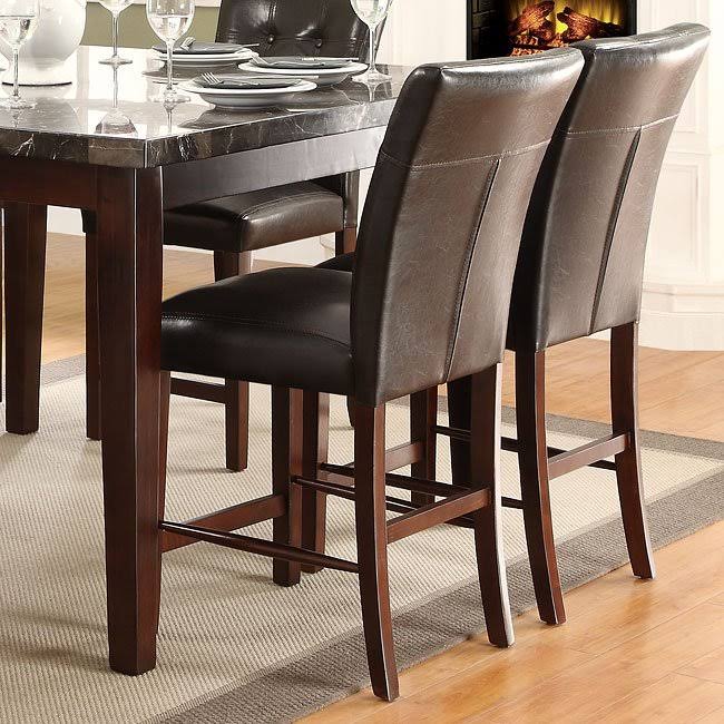 Espresso Counter Height Chair Set of 2 W967