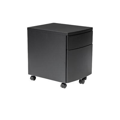 Black 2-Drawer Vertical Filing Cabinet O768