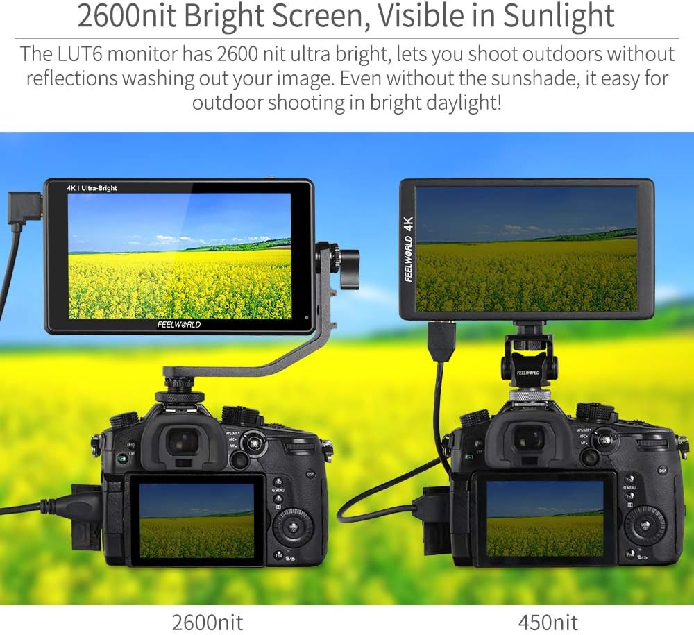 6 Inch Touch Screen DSLR Camera Field Monitor O62188