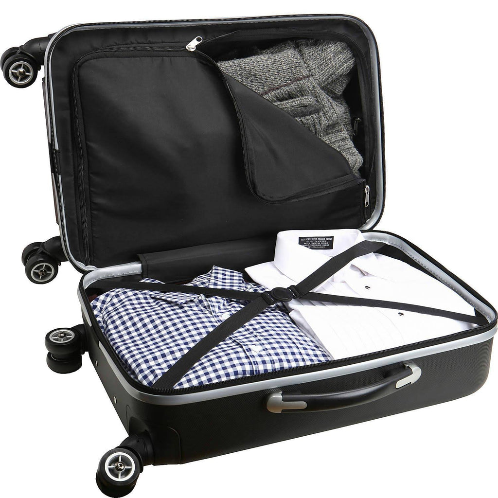 Black 21x22 8-Wheel Hardcase Spinner Carry-On S989