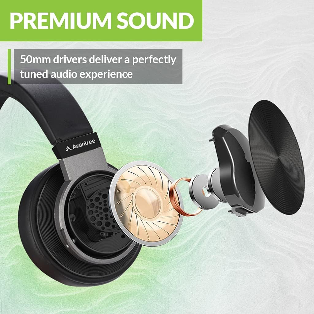 Extra Long Cord Over Ear Headphones Wired with 3.5mm AUX N40827