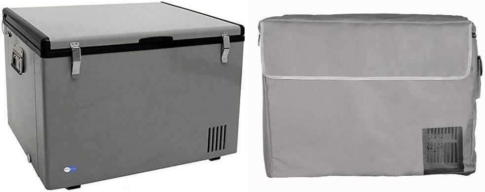 85 Quart Portable Fridge Freezer Gray P251