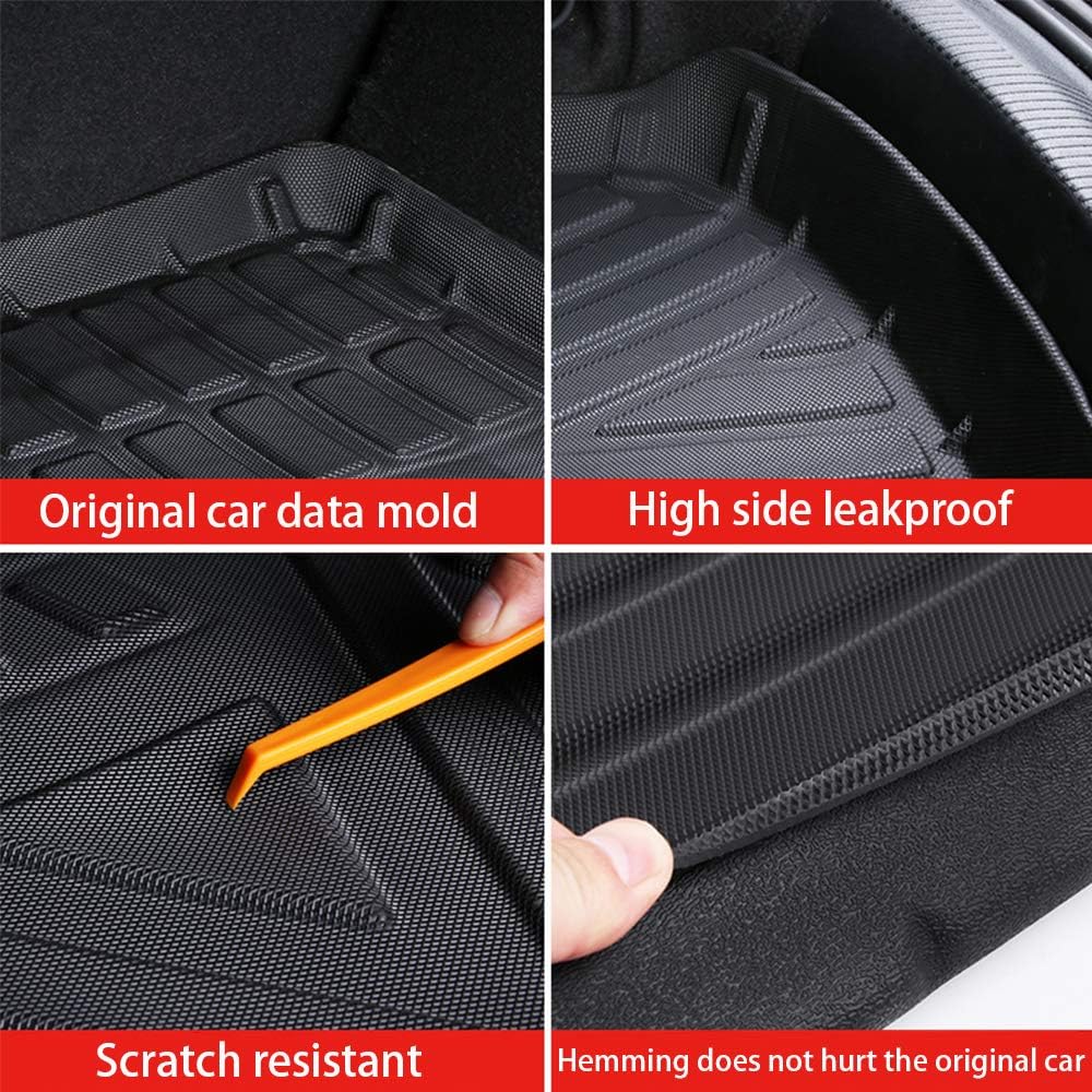 Cargo Liner Rubber Floor Mat Black Pack of 2 R13322