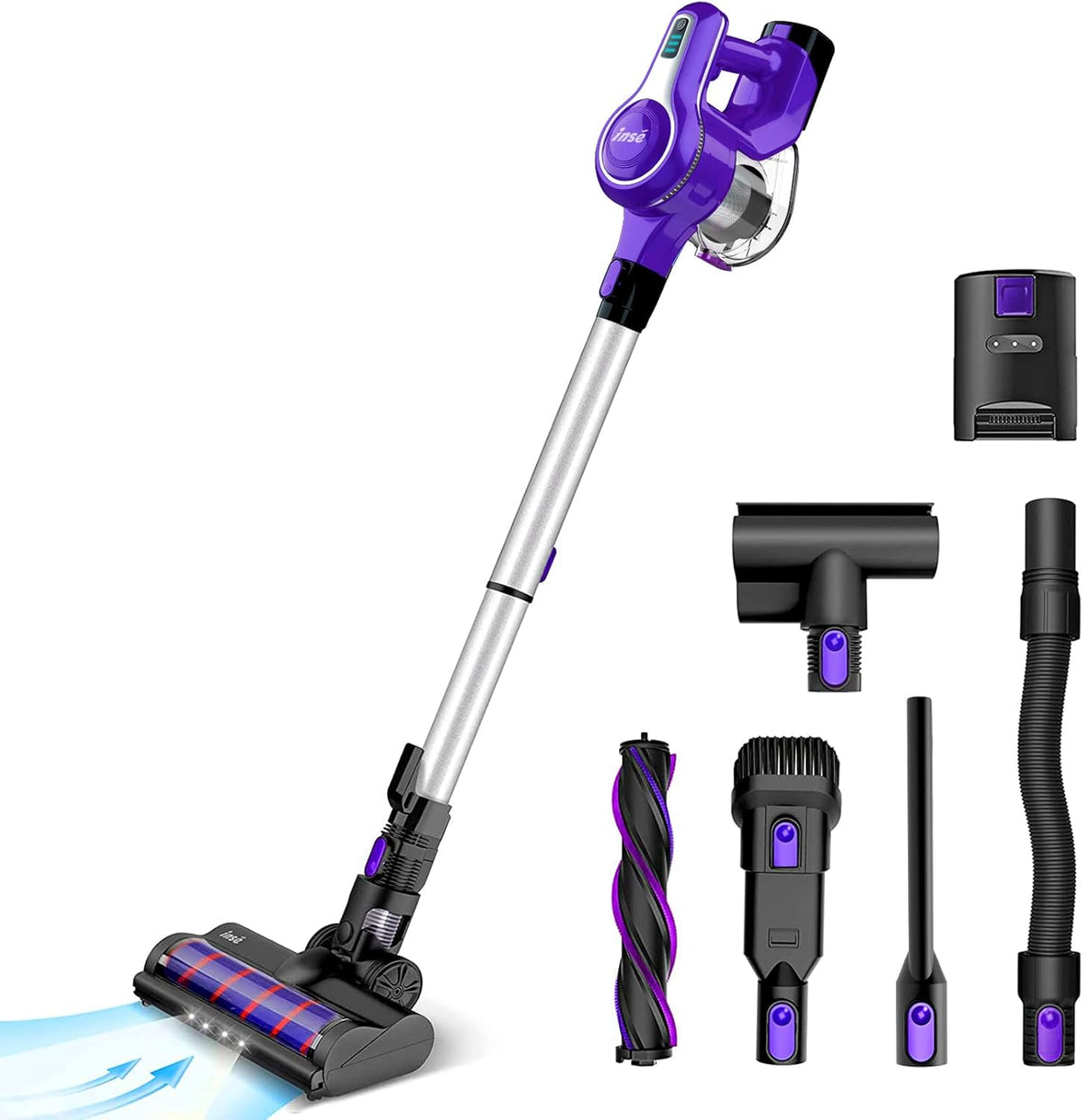 Cordless Stick Vacuum Cleaner, 23Kpa 250W, Blue Z6669
