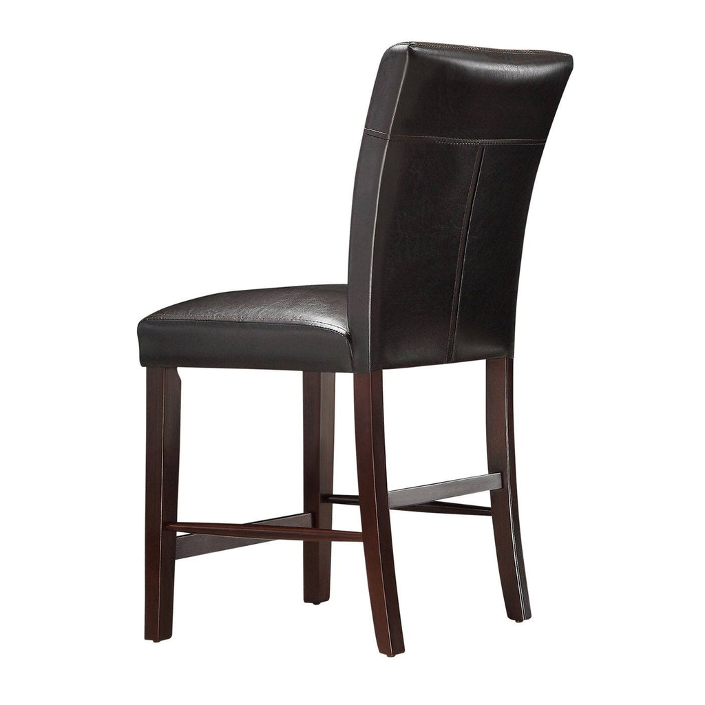 Espresso Counter Height Chair Set of 2 W967