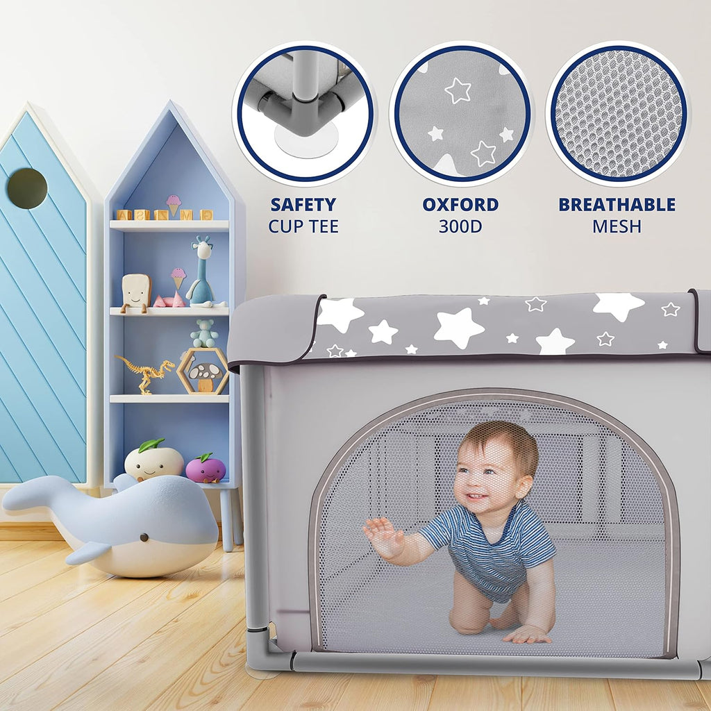 X-Large Foldable Portable Baby Playpen with Carry-Case U157085