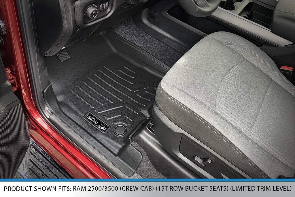 Custom 2 Row Black Floor Mats Liner Set Q87898