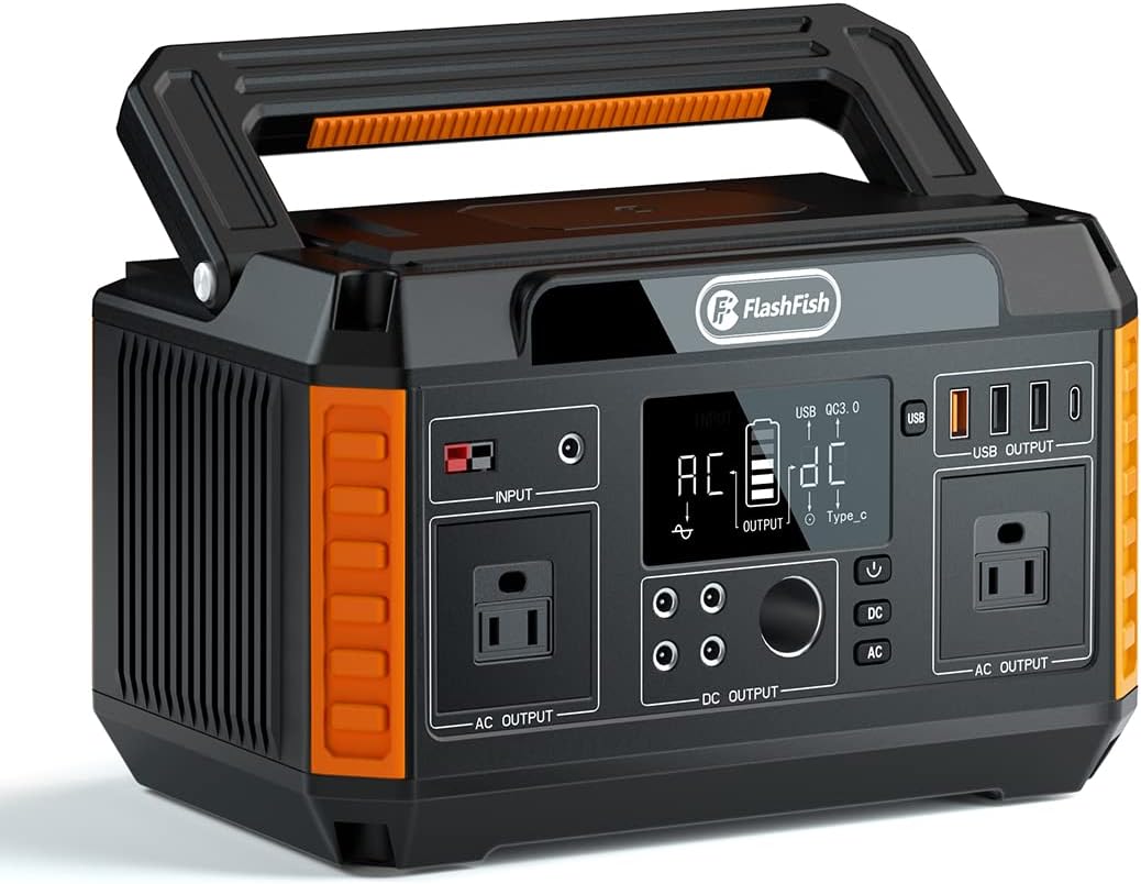 560W Portable Power Station with AC Outlets and USB Outputs W6441