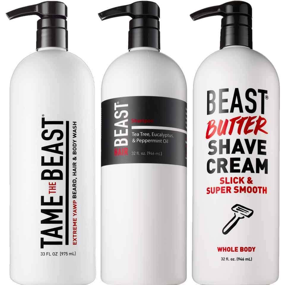 1 Liter Shampoo Body Wash & Shave Cream Set E946