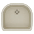 Bisque Single Bowl Undermount Sink P105