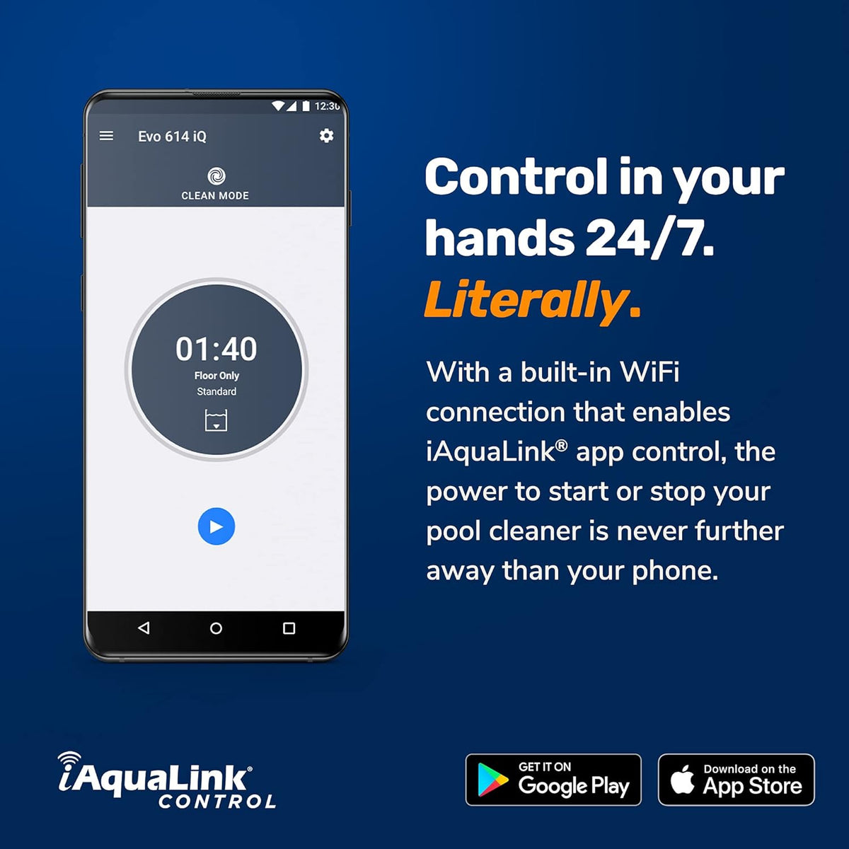 Robotic Pool Cleaner with 60ft Swivel Cable Y663