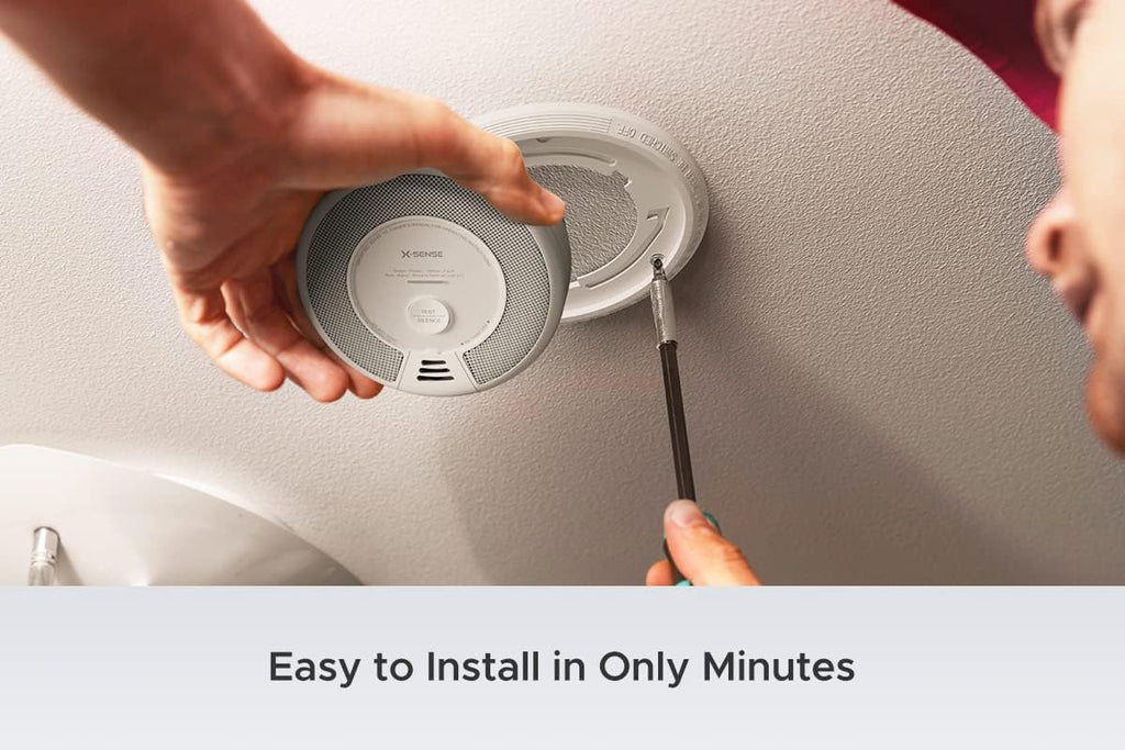 Wireless Interconnected Combination Smoke and Carbon Monoxide Detector, 10-Year Battery, Pack of 6 I1902
