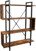 Vintage Industrial 4 Tier S Shaped Bookshelf D406