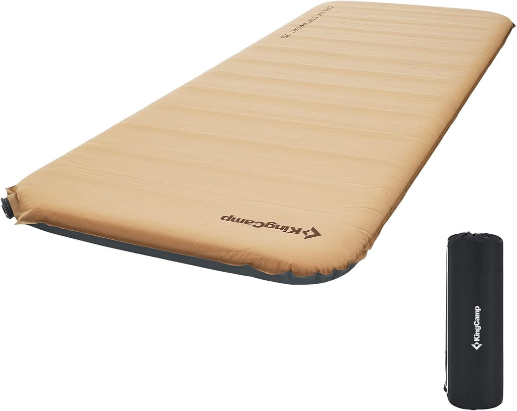 Self Inflating Camping Sleeping Pad 11 R Value 3 Thick Lightgrey S784