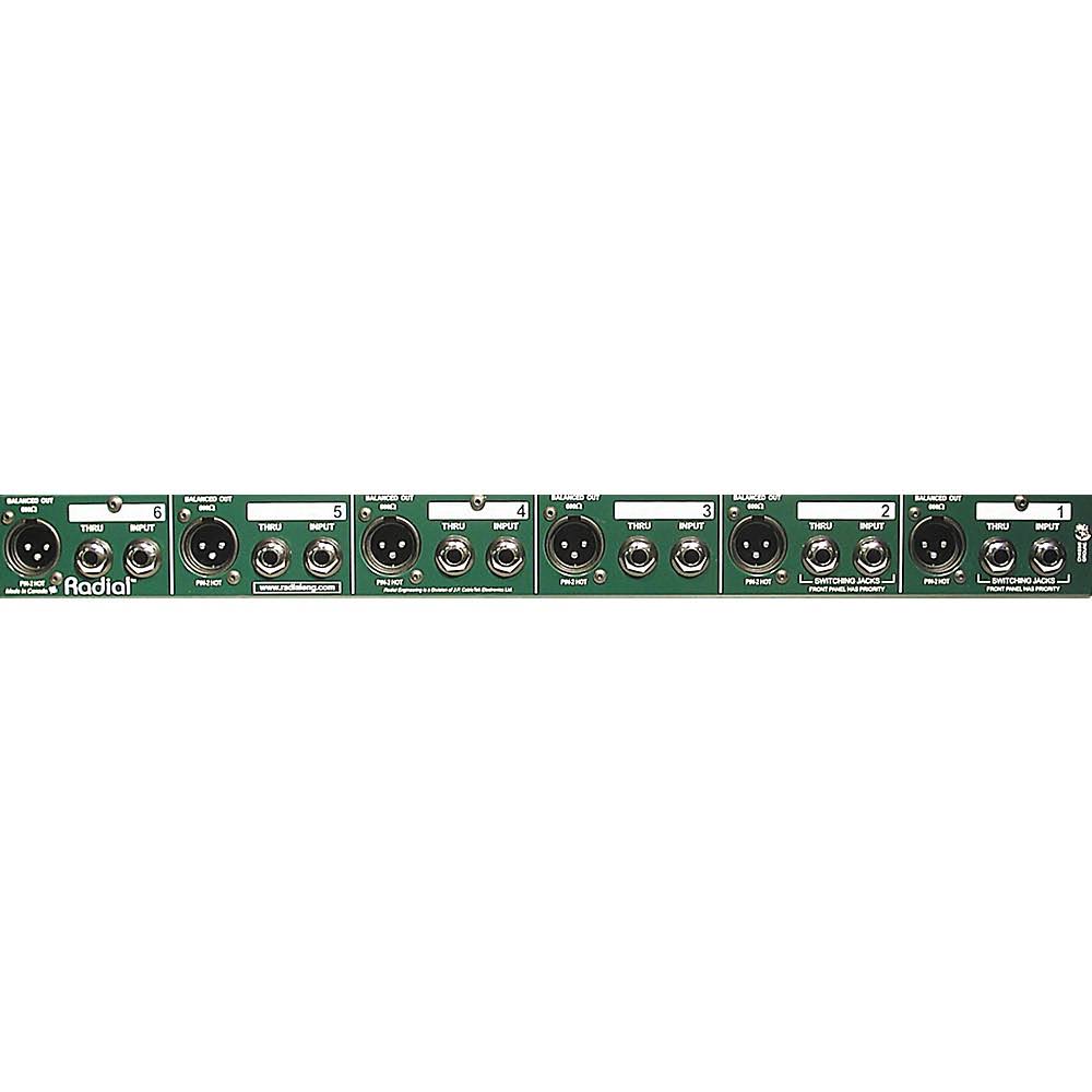6-Channel Rackmount Passive Direct Box U5656