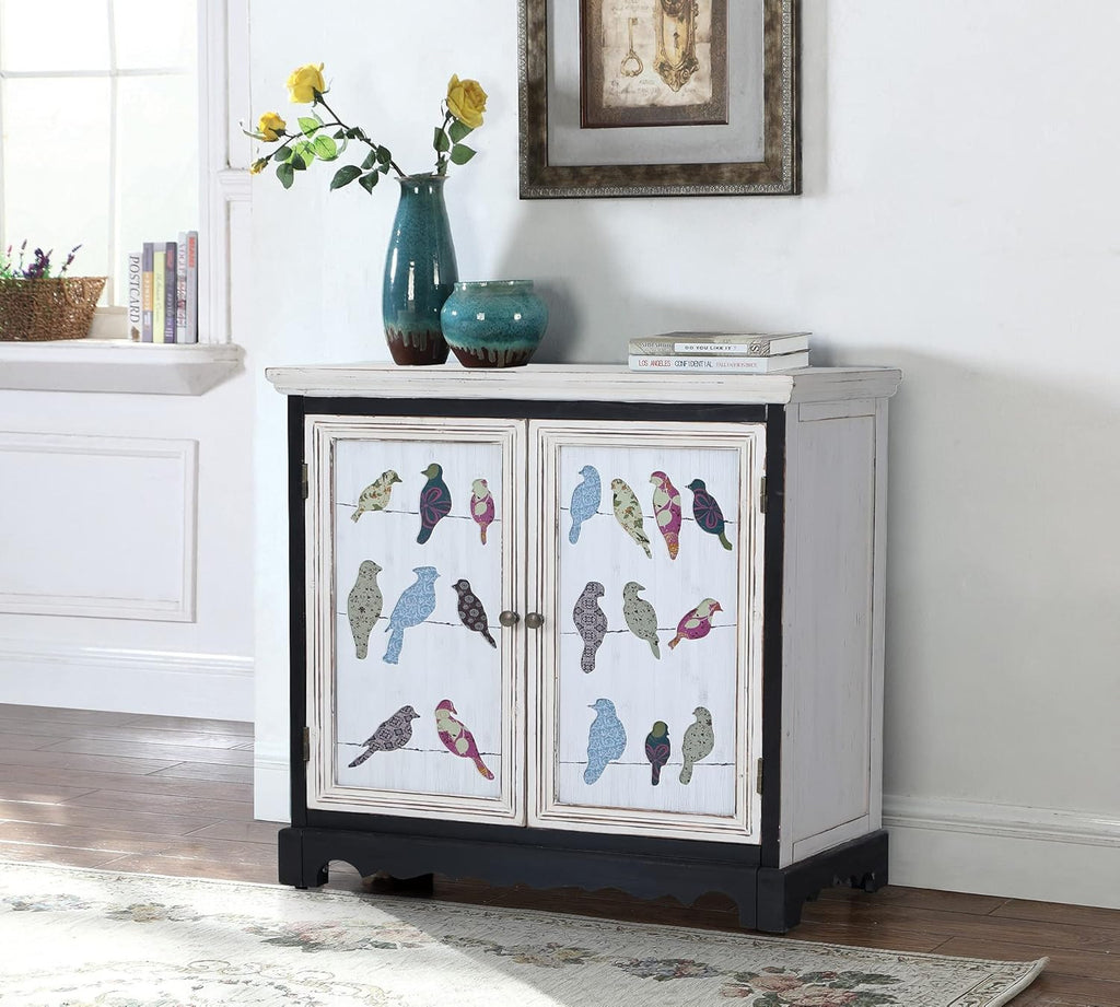 White Storage Cabinet with 2 Doors G319762