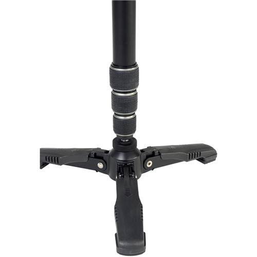Aluminum Monopod with 2-Way Pan Head, 8.8 lbs Capacity, 64 inch Height, Black/Gray O8018