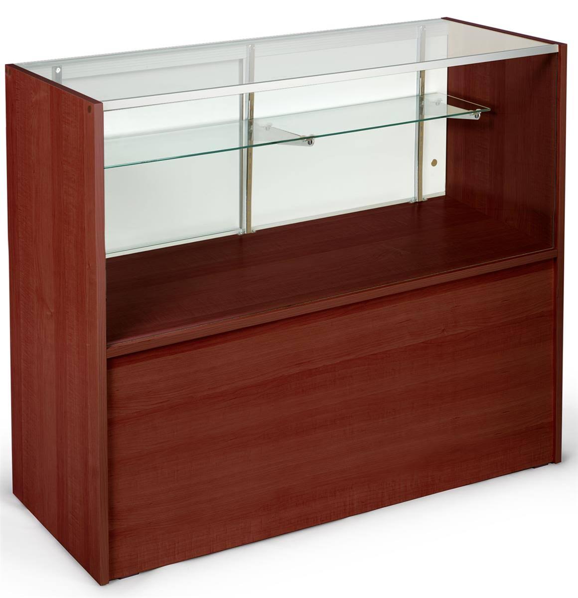 Counter Showcase with Cherry Melamine Finish M495000