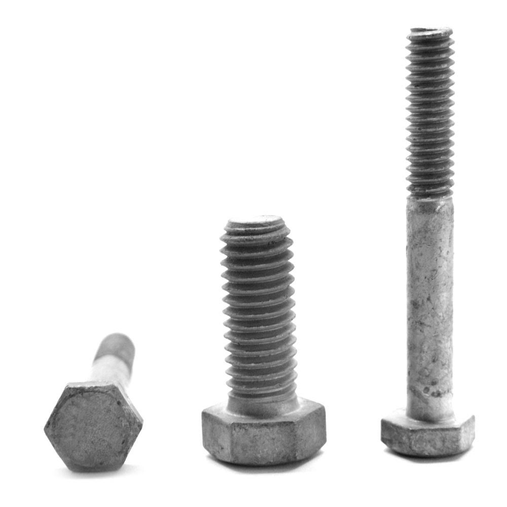 7/8x22-9 x 6x22 Coarse Thread Grade 5 Hex Cap Screw Medium Carbon Steel Hot Dip Galvanized Q5387