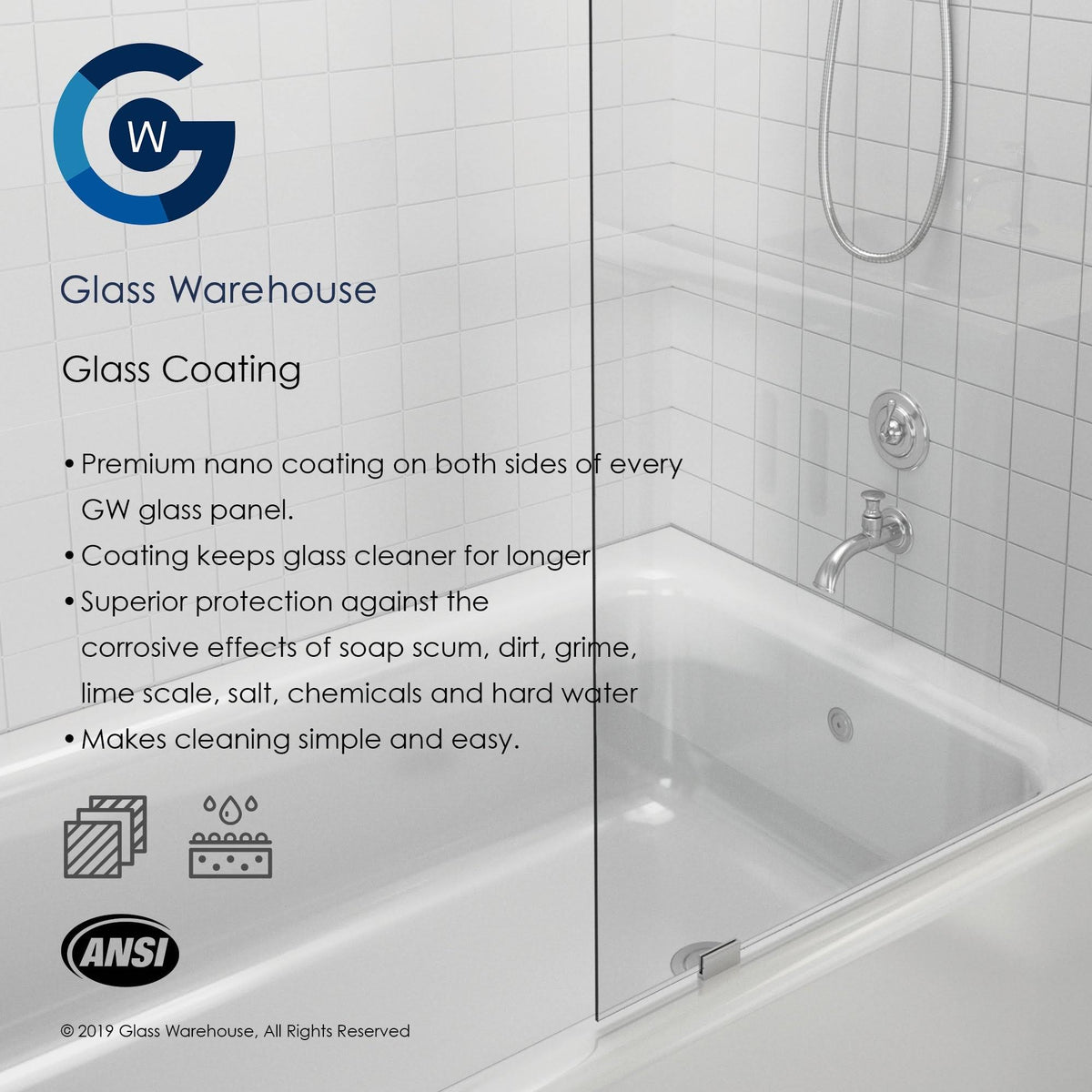 78x22 Frameless Shower Door Oil Rubbed Bronze Z240332