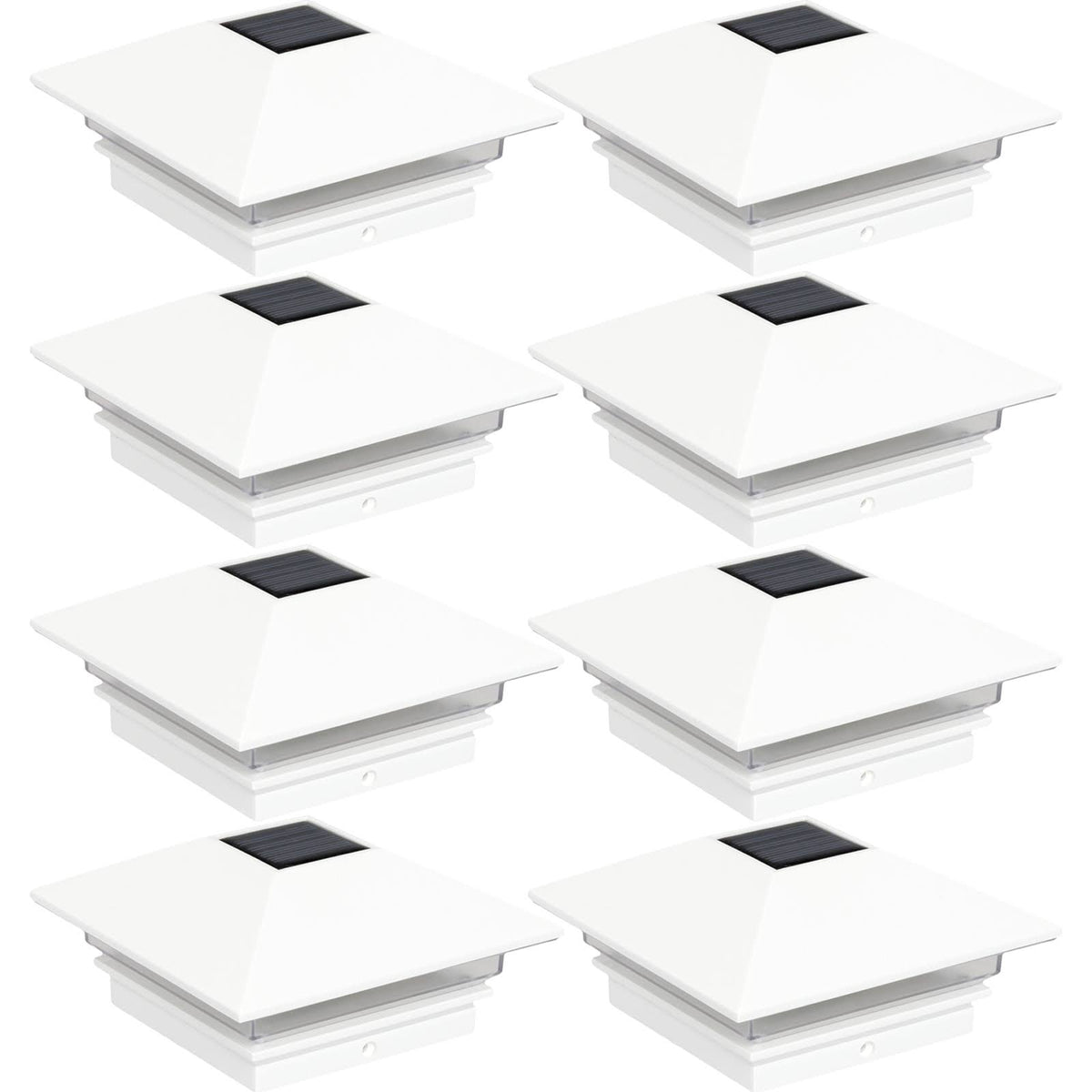 4 x 4 Solar Post Cap Light White 8 Pack D64338