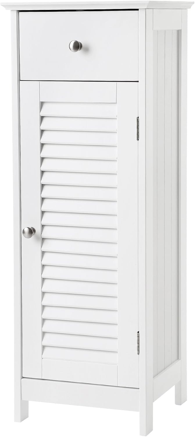 White Free Standing Bathroom Storage Cabinet L2630