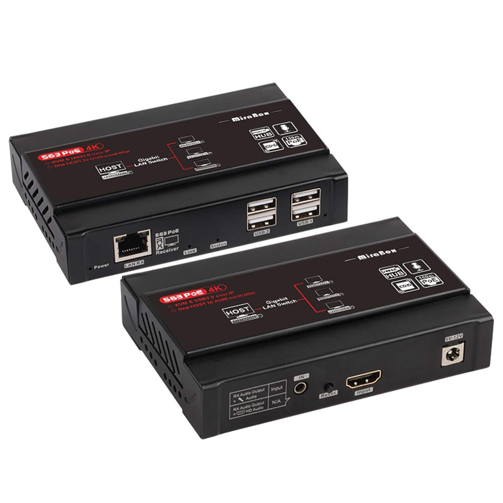 4K UHD KVM USB HDMI Extender Over IP Cat5e Cat6 R230463