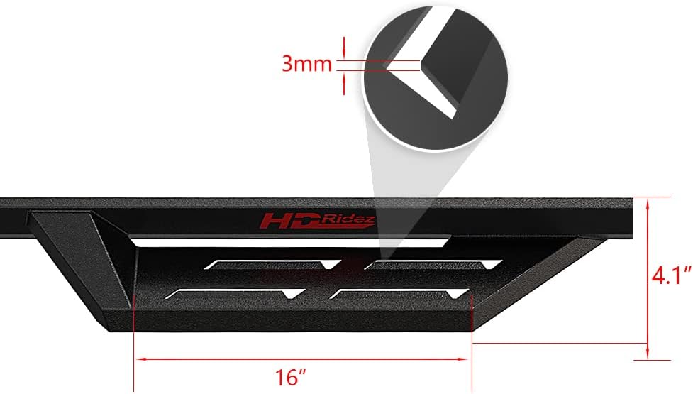 Steel Drop Down Style Running Boards Crew Cab M821514