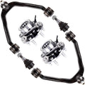 6pcs Front Upper Control Arm Ball Joint Wheel Hub Suspension Kit F983858