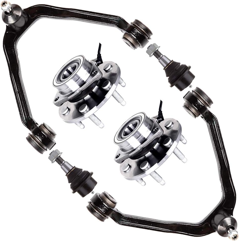 6pcs Front Upper Control Arm Ball Joint Wheel Hub Suspension Kit F983858