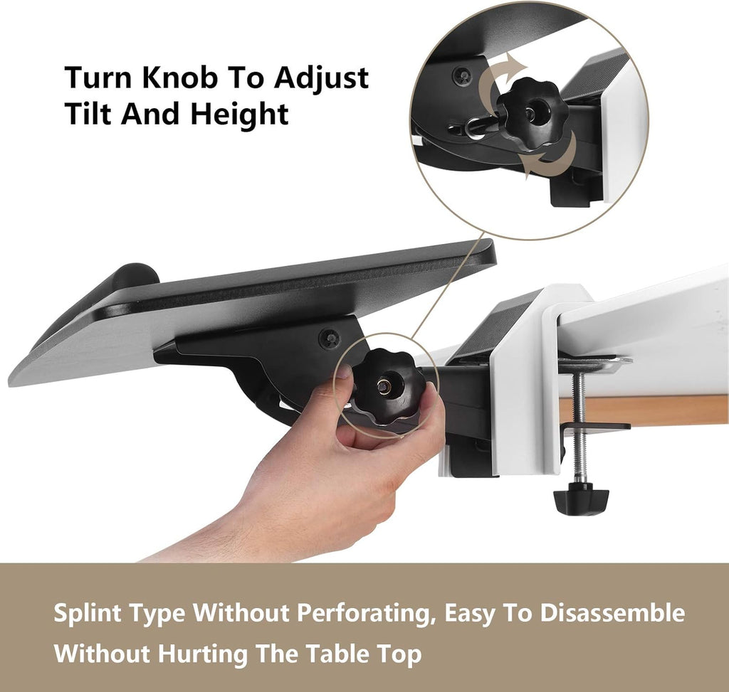 Adjustable Keyboard Tray with C Clamp Mount X300