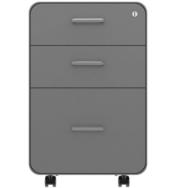 Rolling Round Corner 3-Drawer File Cabinet O5360