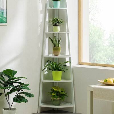 Solid Wood Corner Bookcase G263246