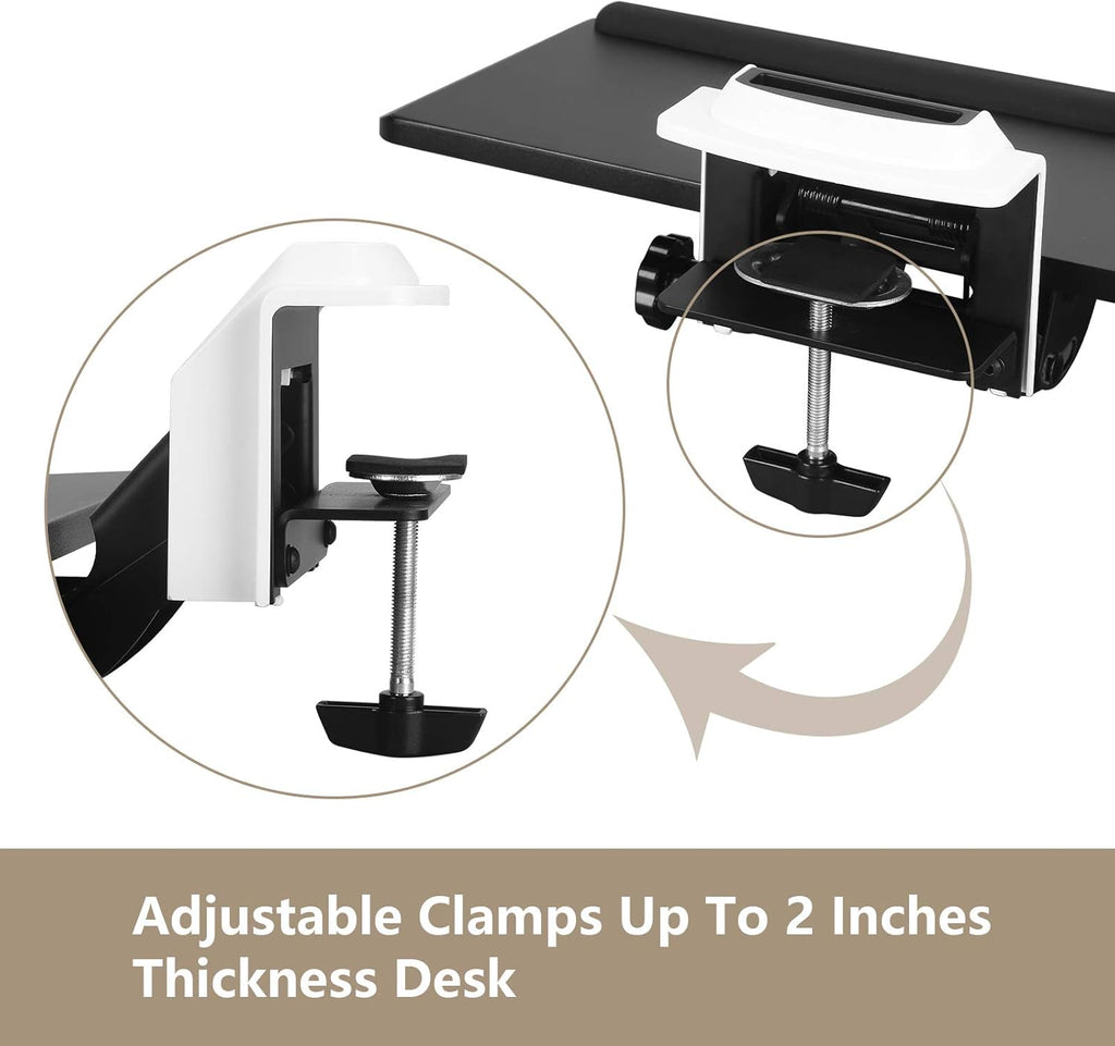 Adjustable Keyboard Tray with C Clamp Mount X300