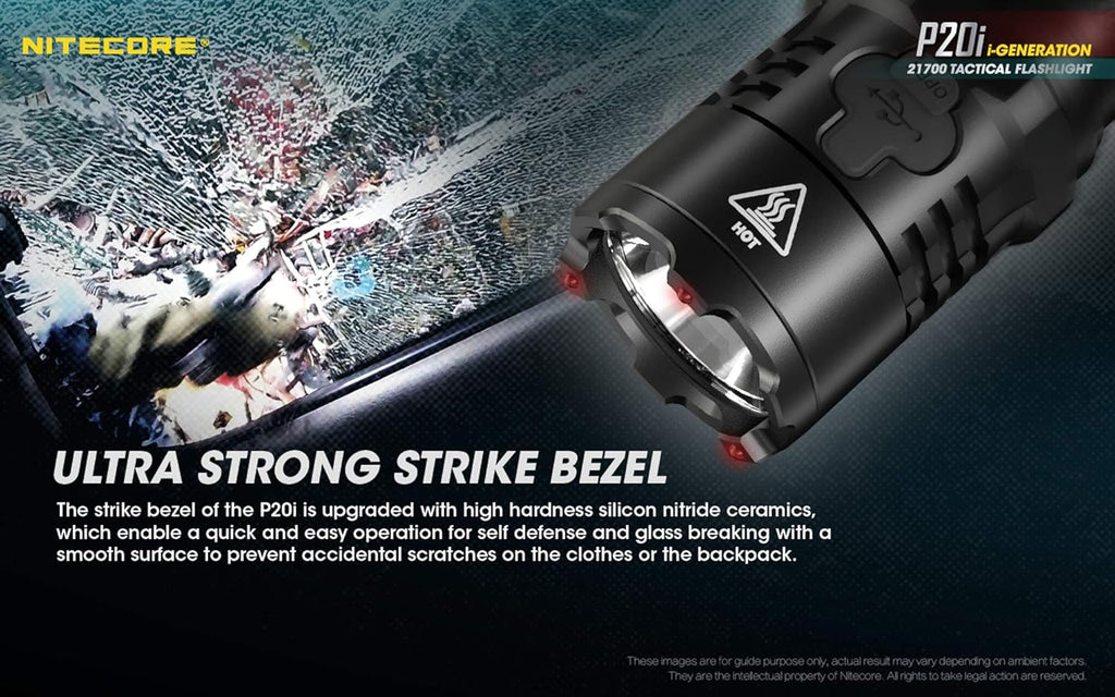 1800 Lumen USB-C Rechargeable Tactical Flashlight Y6564