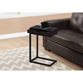 Brown Metal Accent Table with Drawer E53091