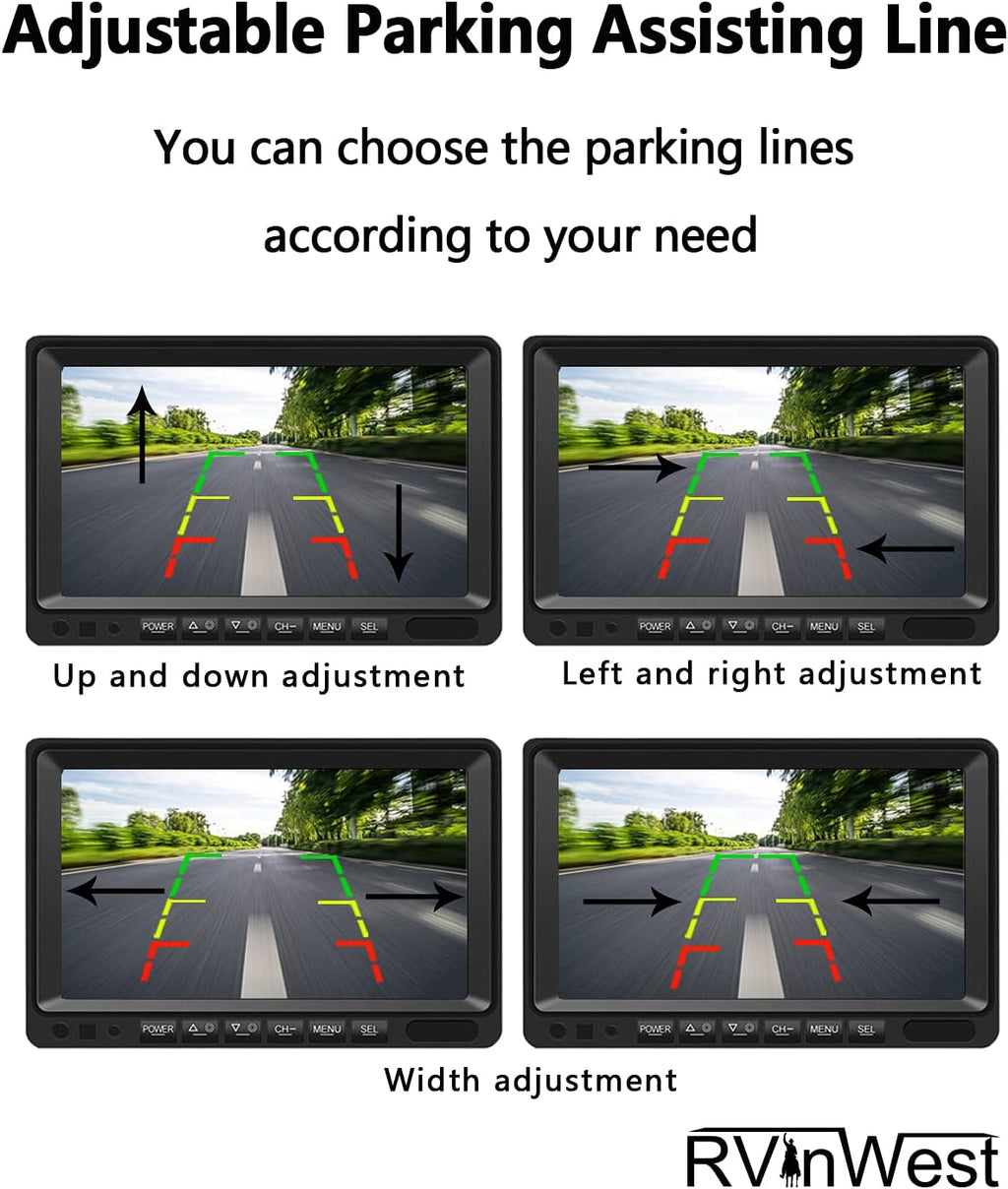 Wireless Backup Camera with 7 DVR HD Monitor F82617