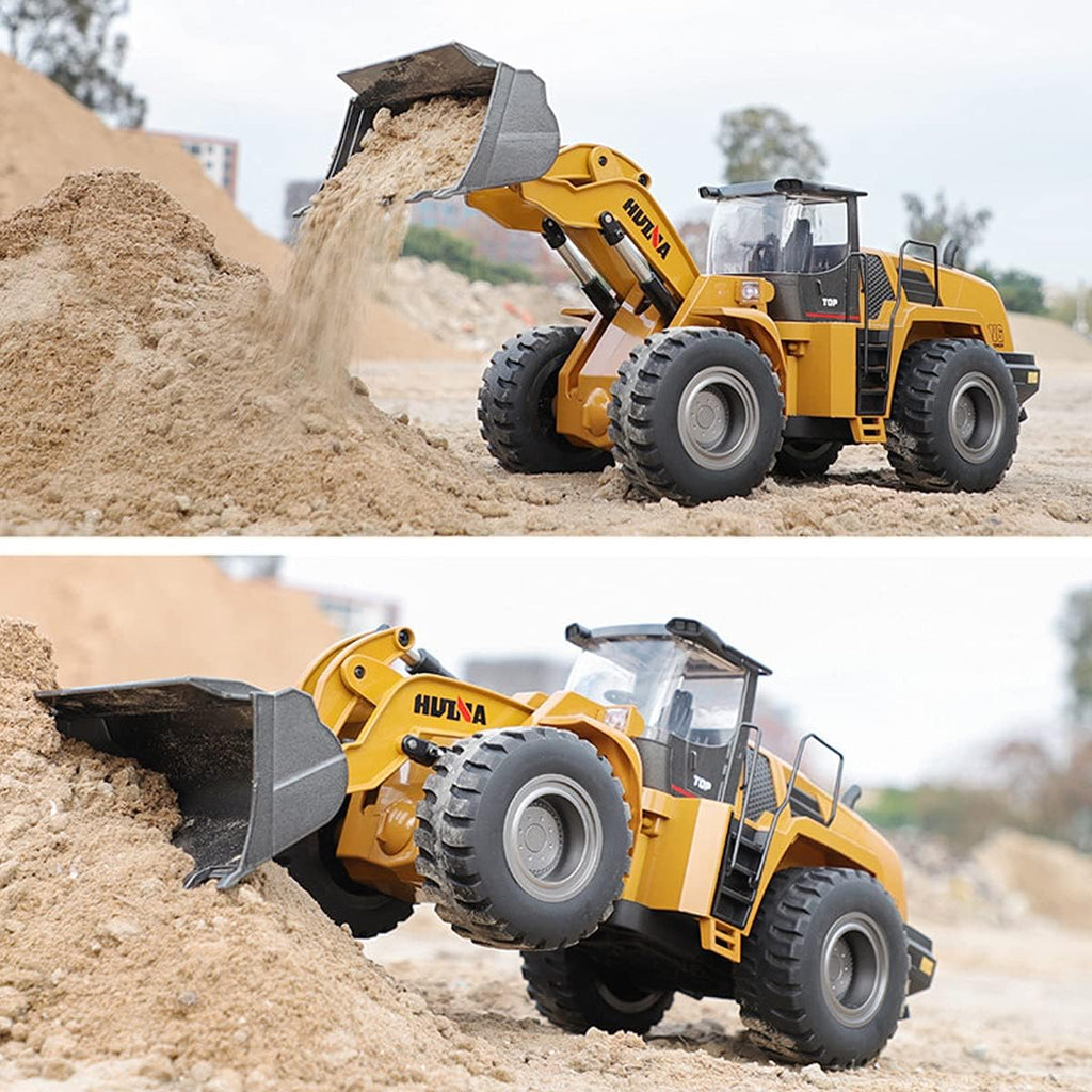 Remote Control 1/14 Scale Full Metal RC Construction Vehicle Toy with Light & Sound F975