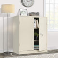 Lockable Steel Storage Cabinet with Doors and Shelves R862