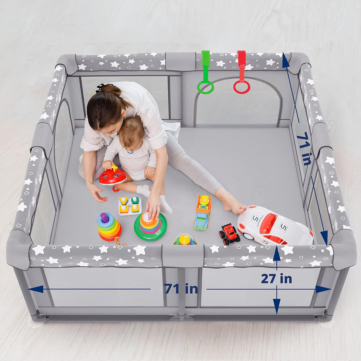 X-Large Foldable Portable Baby Playpen with Carry-Case U157085