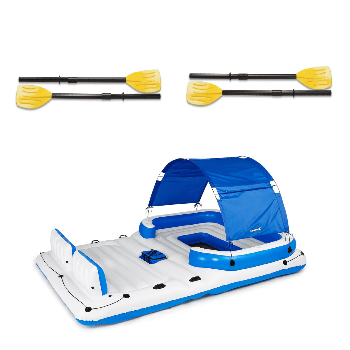 Inflatable Island Float with Oar 4-Pack P51844