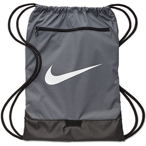 Drawstring Backpack with Zipper Pocket A7367