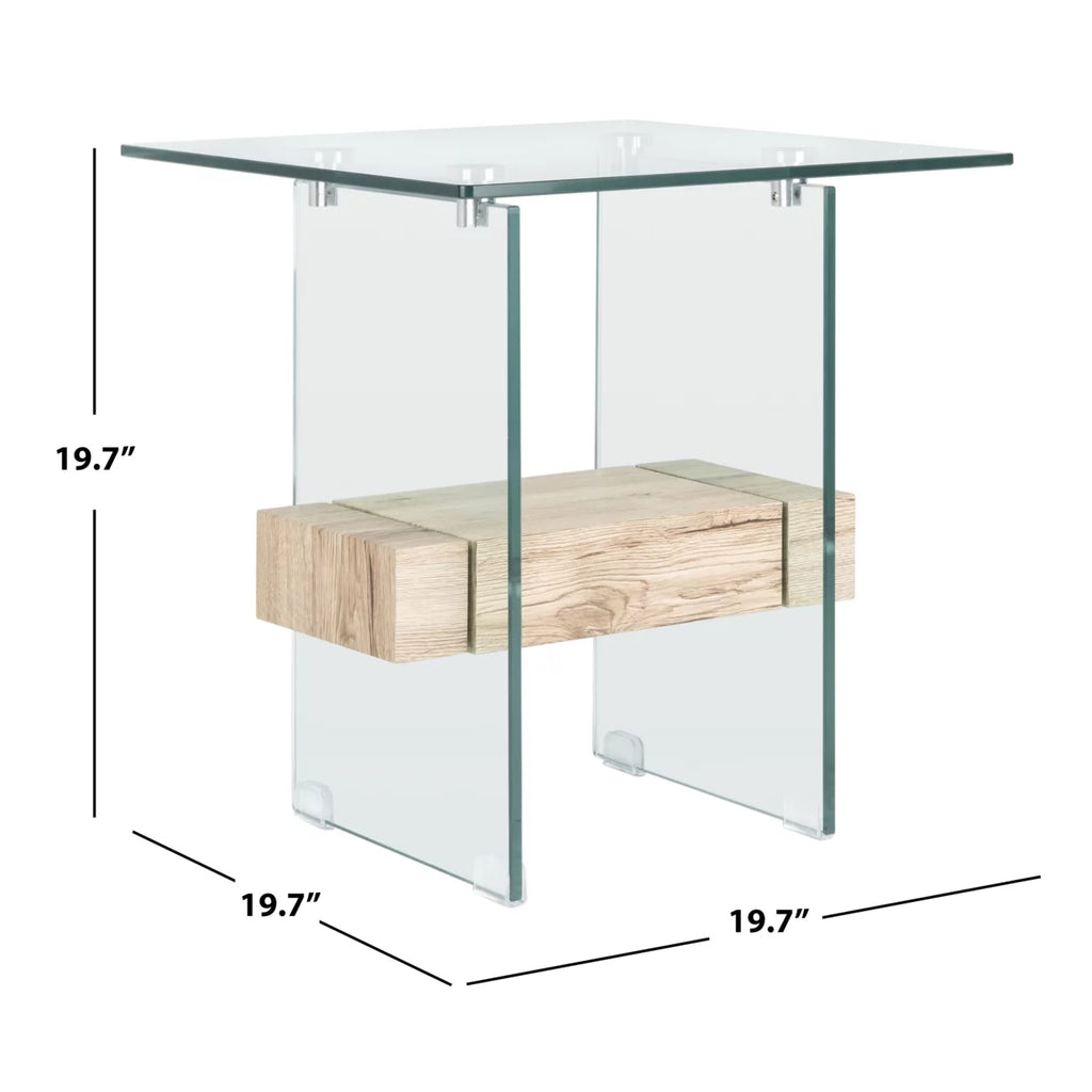 Glass 2-Tier Accent Table K4192