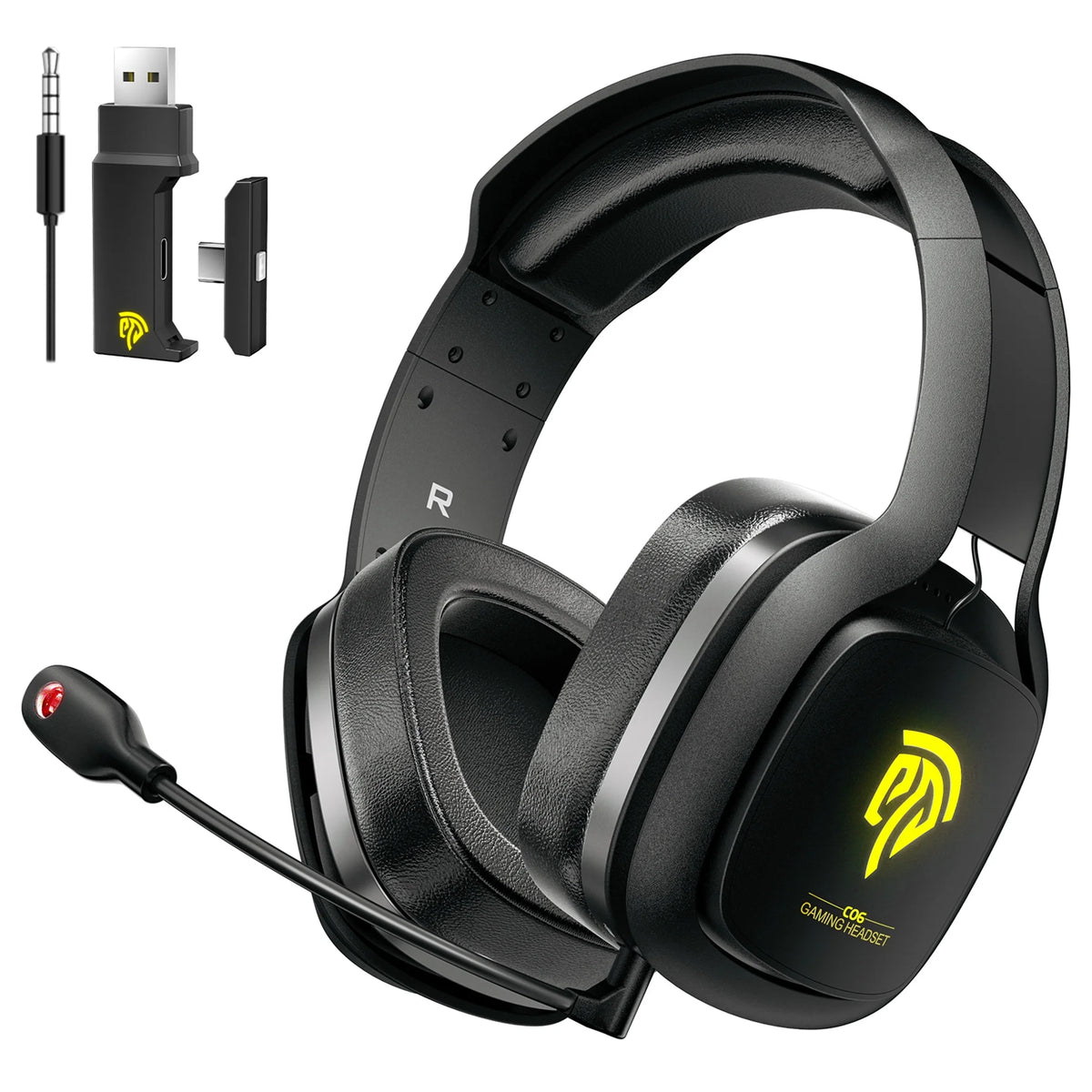 Wireless PC Gaming Headset with Detachable Microphone S294